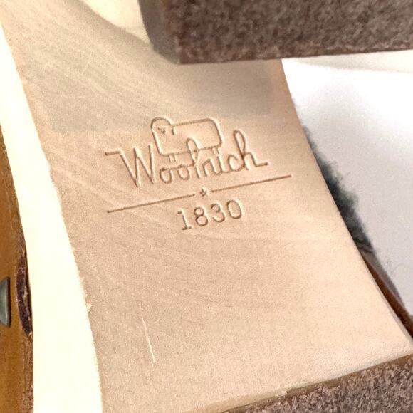 WOOLRICH x Anthropologie Artist Boot Size 10 Wool Wood Platform Boho Winter Clog - Picture 11 of 15